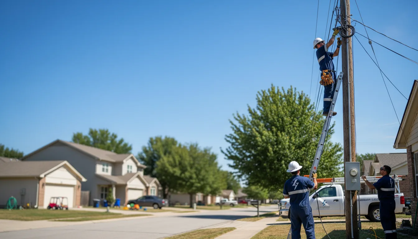 Residential electrician providing installation services in New Springfield, OH